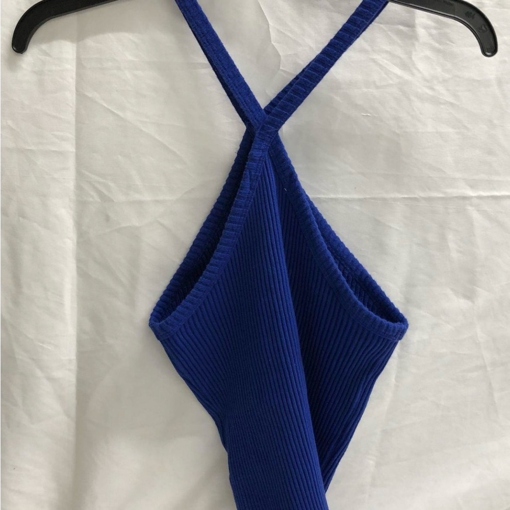 T.La Royal Blue Ribbed Tank Top